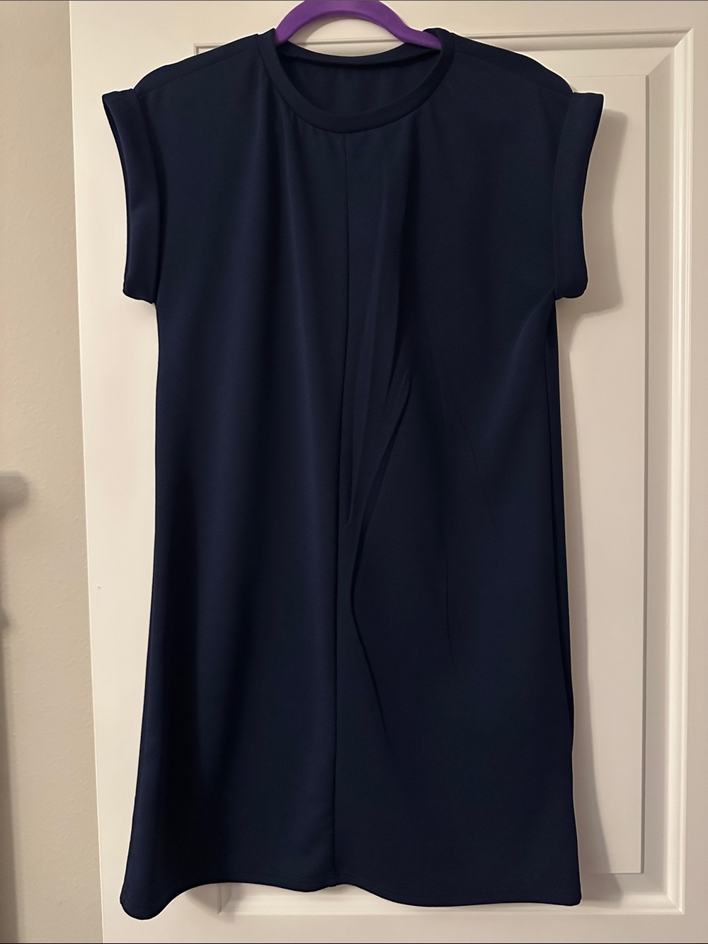 Navy Shift Dress - Simple Elegant Silhouette NWOT - Picture 1 of 3